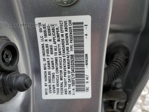 2016 Honda Civic Ex Silver vin: 19XFC1F34GE026398