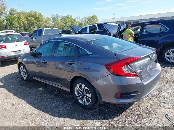 2016 Honda Civic Lx Gray vin: 19XFC2F54GE094918