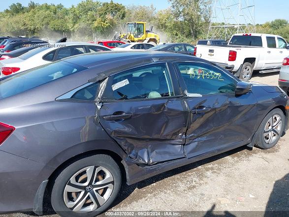 2016 Honda Civic Lx Gray vin: 19XFC2F54GE094918