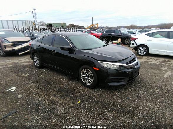 2016 Honda Civic Lx Black vin: 19XFC2F54GE228505