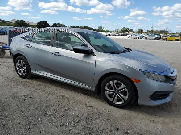 2016 Honda Civic Lx Silver vin: 19XFC2F57GE052730