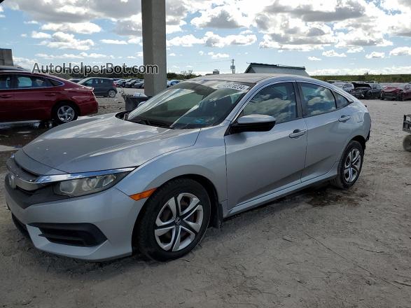2016 Honda Civic Lx Silver vin: 19XFC2F57GE052730
