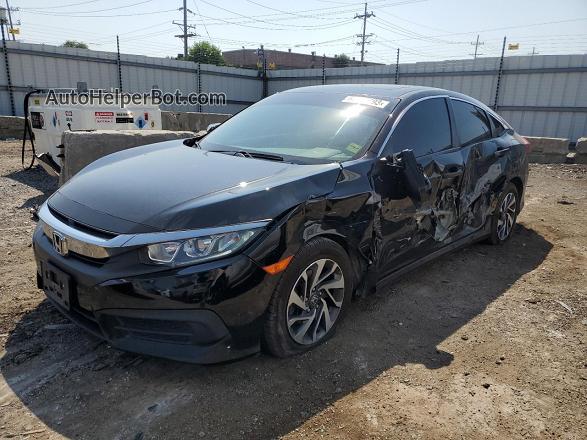 2016 Honda Civic Ex Черный vin: 19XFC2F70GE050867