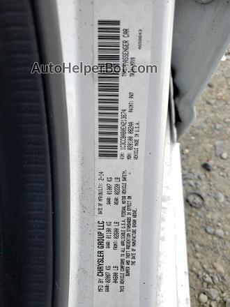 2014 Chrysler 200 Lx White vin: 1C3CCBAB0EN213674