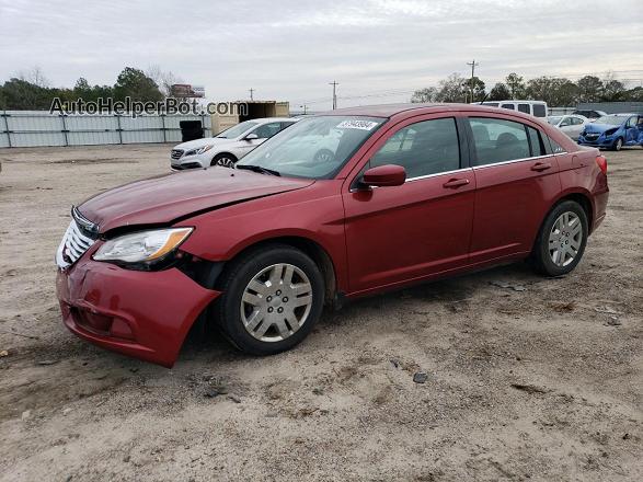 2014 Chrysler 200 Lx Red vin: 1C3CCBAB2EN207200