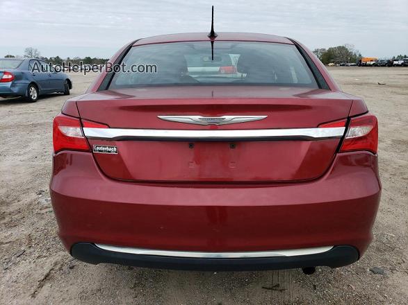 2014 Chrysler 200 Lx Red vin: 1C3CCBAB2EN207200