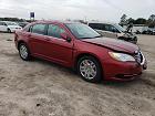 2014 Chrysler 200 Lx Red vin: 1C3CCBAB2EN207200