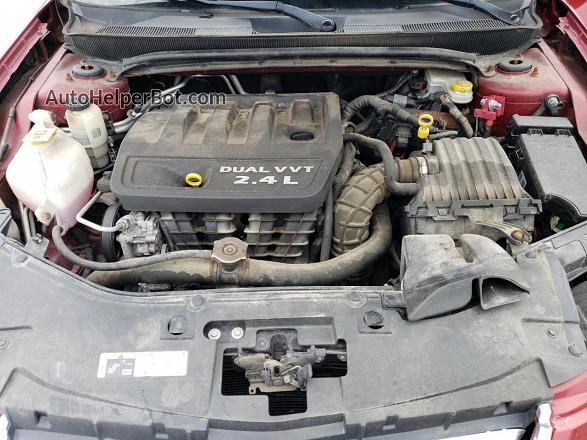 2014 Chrysler 200 Lx Red vin: 1C3CCBAB2EN207200