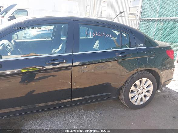 2014 Chrysler 200 Lx Black vin: 1C3CCBAB3EN122639