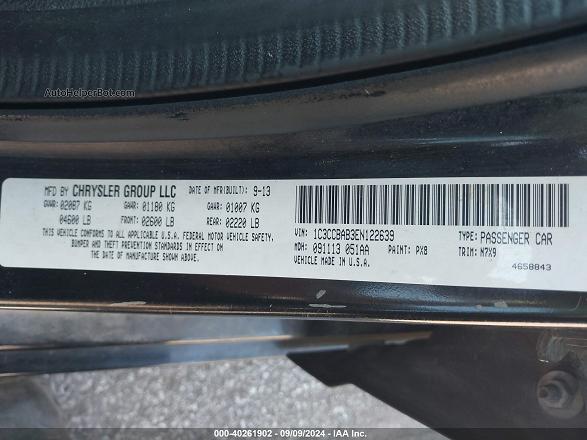 2014 Chrysler 200 Lx Black vin: 1C3CCBAB3EN122639