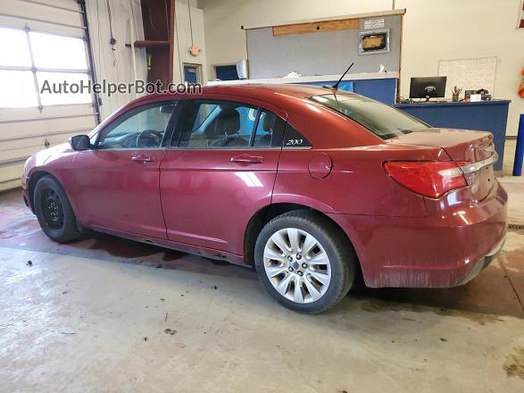 2014 Chrysler 200 Lx Burgundy vin: 1C3CCBAG0EN190912