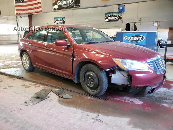 2014 Chrysler 200 Lx Burgundy vin: 1C3CCBAG0EN190912