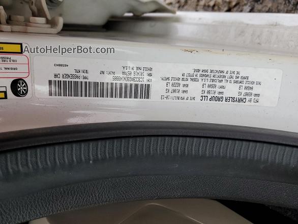 2014 Chrysler 200 Lx White vin: 1C3CCBAG9EN149985