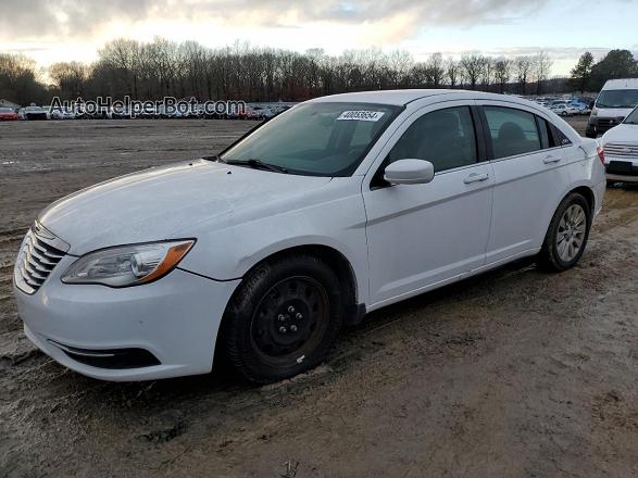 2014 Chrysler 200 Lx White vin: 1C3CCBAG9EN149985