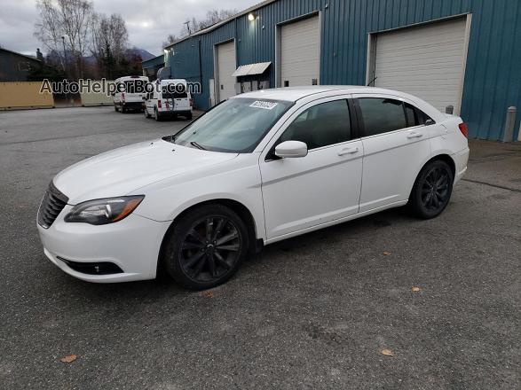 2014 Chrysler 200 Limited White vin: 1C3CCBCGXEN198643