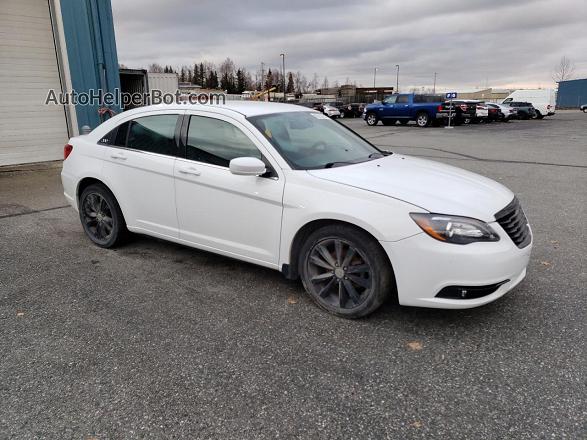 2014 Chrysler 200 Limited White vin: 1C3CCBCGXEN198643