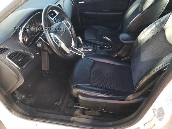 2014 Chrysler 200 Limited White vin: 1C3CCBCGXEN198643
