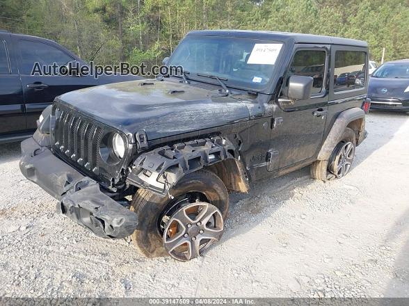 2023 Jeep Wrangler 2-door Sport S 4x4 Black vin: 1C4HJXAG5PW693420