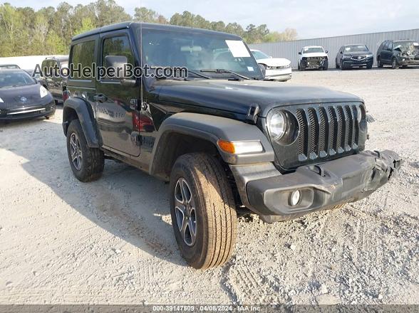 2023 Jeep Wrangler 2-door Sport S 4x4 Black vin: 1C4HJXAG5PW693420