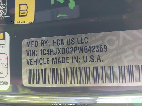 2023 Jeep Wrangler 4-door Willys 4x4 Green vin: 1C4HJXDG2PW642369