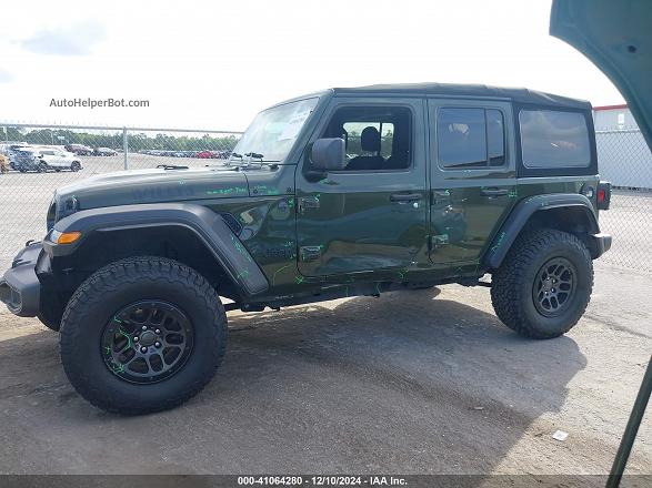 2023 Jeep Wrangler 4-door Willys 4x4 Green vin: 1C4HJXDG2PW642369