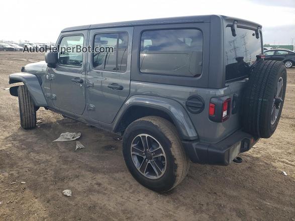 2023 Jeep Wrangler Sahara Gray vin: 1C4HJXEN1PW695111