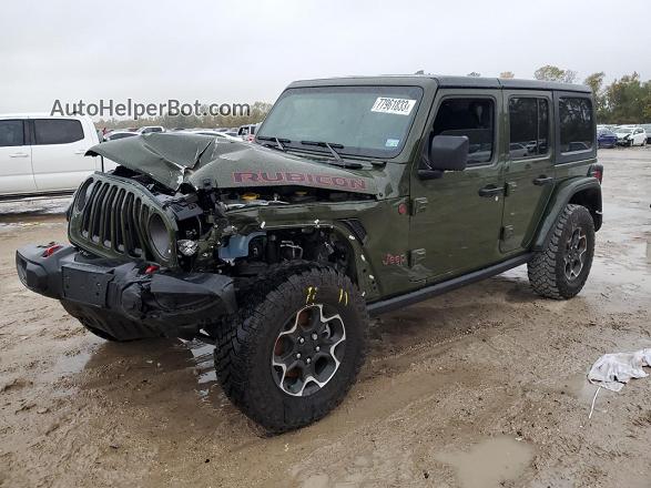2023 Jeep Wrangler Rubicon Green vin: 1C4HJXFG2PW596233