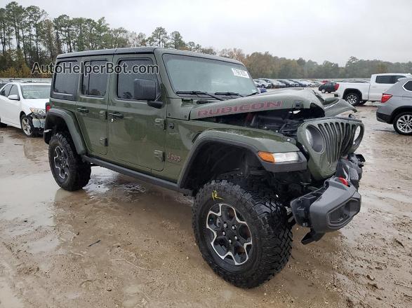 2023 Jeep Wrangler Rubicon Green vin: 1C4HJXFG2PW596233