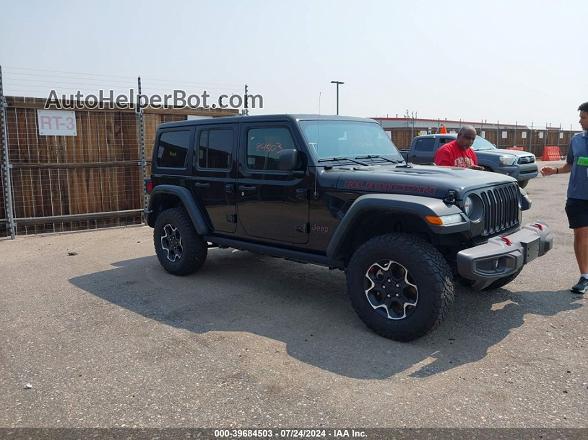 2023 Jeep Wrangler 4-door Rubicon 4x4 Black vin: 1C4HJXFN7PW702187