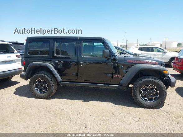 2023 Jeep Wrangler 4-door Rubicon 4x4 Black vin: 1C4HJXFN7PW702187