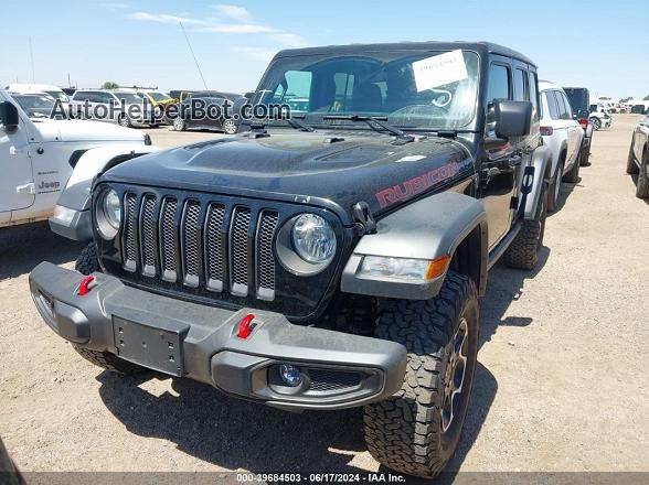 2023 Jeep Wrangler 4-door Rubicon 4x4 Black vin: 1C4HJXFN7PW702187