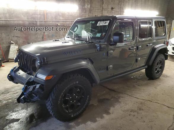 2023 Jeep Wrangler 4xe Gray vin: 1C4JJXN60PW642619
