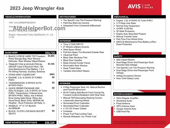 2023 Jeep Wrangler 4xe Gray vin: 1C4JJXN60PW642619