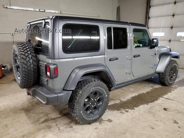 2023 Jeep Wrangler 4xe Gray vin: 1C4JJXN60PW642619
