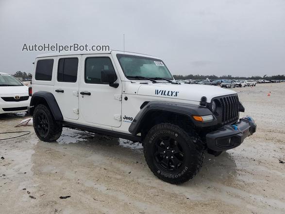 2023 Jeep Wrangler 4xe White vin: 1C4JJXN61PW627689
