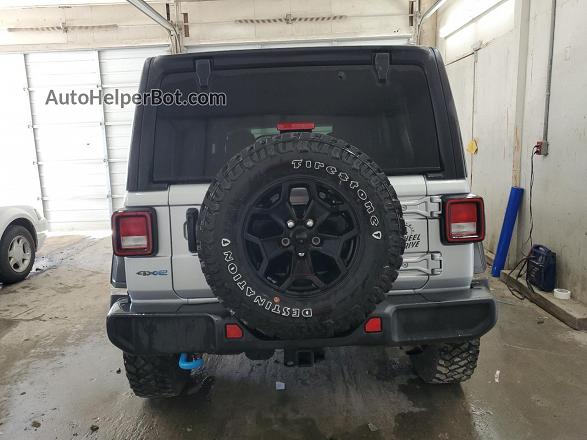 2023 Jeep Wrangler 4xe Silver vin: 1C4JJXN64PW630179
