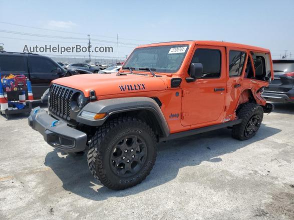 2023 Jeep Wrangler 4xe Orange vin: 1C4JJXN67PW705747