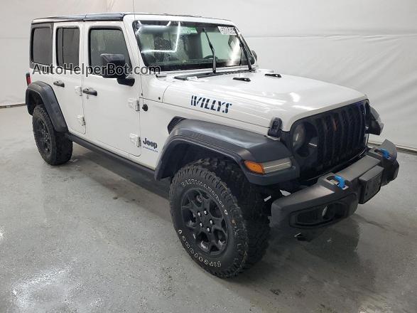 2023 Jeep Wrangler 4xe White vin: 1C4JJXN68PW628984