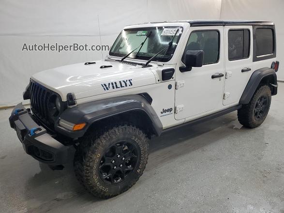 2023 Jeep Wrangler 4xe White vin: 1C4JJXN68PW628984