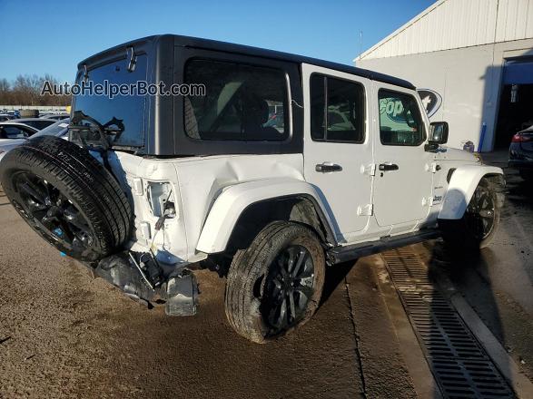 2023 Jeep Wrangler Sahara 4xe Белый vin: 1C4JJXP64PW642667
