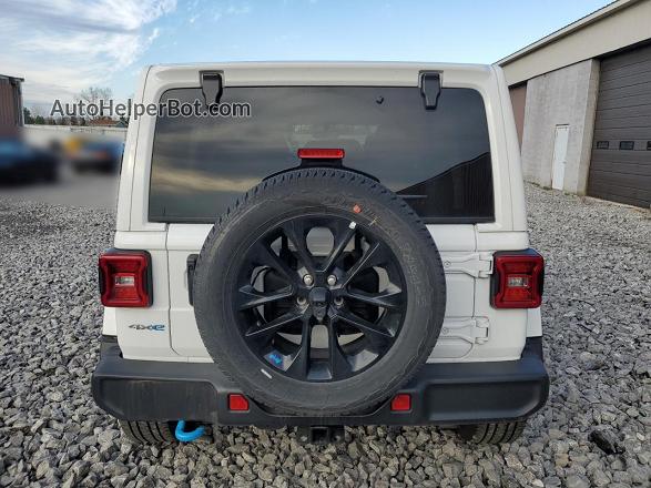 2023 Jeep Wrangler Sahara 4xe White vin: 1C4JJXP67PW627306