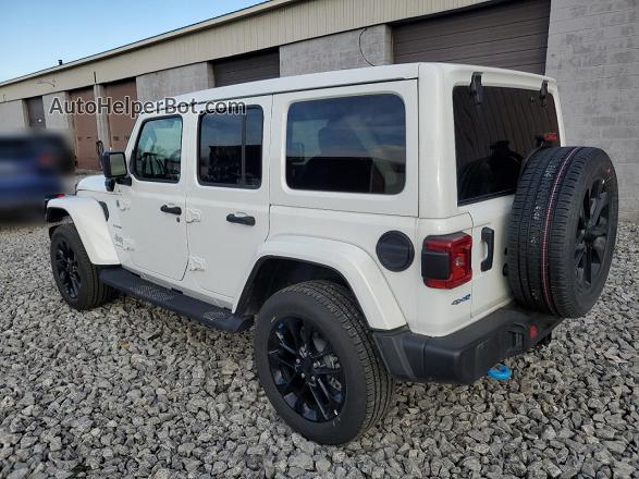 2023 Jeep Wrangler Sahara 4xe White vin: 1C4JJXP67PW627306