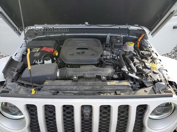 2023 Jeep Wrangler Sahara 4xe White vin: 1C4JJXP67PW627306