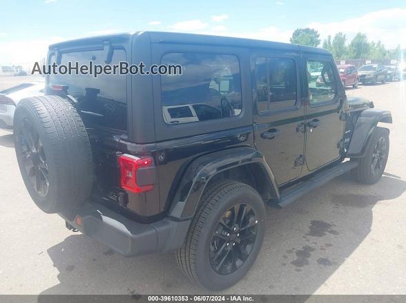 2023 Jeep Wrangler 4xe Sahara 4x4 Black vin: 1C4JJXP67PW661231
