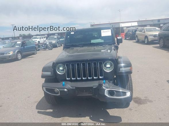 2023 Jeep Wrangler 4xe Sahara 4x4 Black vin: 1C4JJXP67PW661231