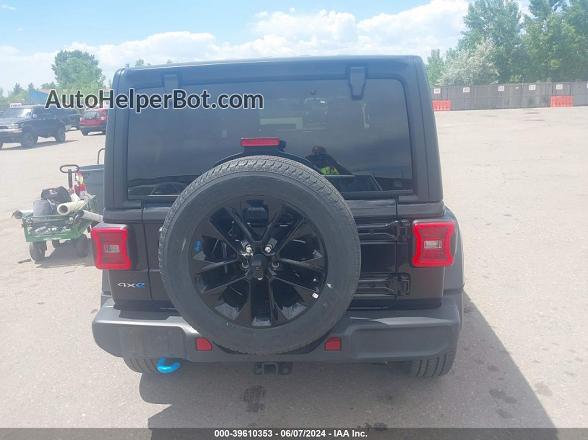 2023 Jeep Wrangler 4xe Sahara 4x4 Black vin: 1C4JJXP67PW661231