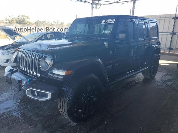 2023 Jeep Wrangler Sahara 4xe Black vin: 1C4JJXP68PW660993