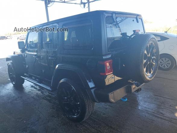 2023 Jeep Wrangler Sahara 4xe Black vin: 1C4JJXP68PW660993