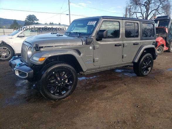 2023 Jeep Wrangler Sahara 4xe Charcoal vin: 1C4JJXP69PW628568