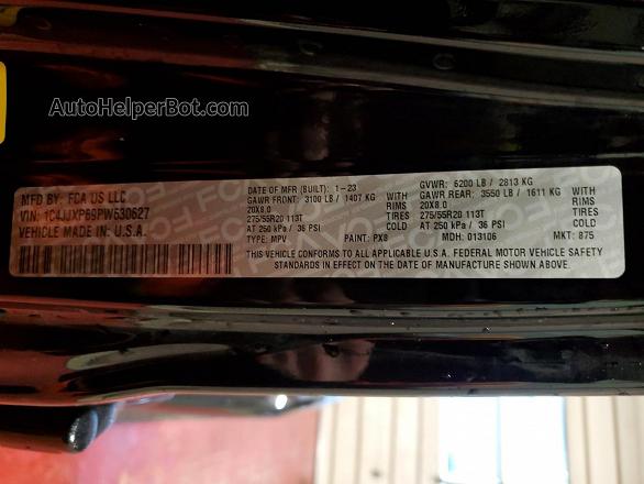 2023 Jeep Wrangler Sahara 4xe Black vin: 1C4JJXP69PW630627